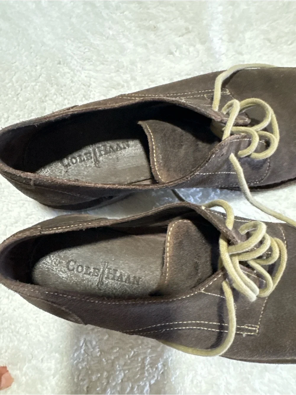 Cole Haan Brown Suede Oxford Shoes